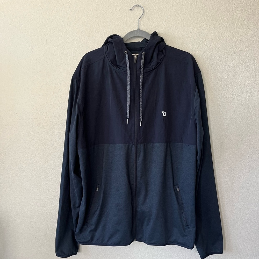 Vuori Sunday Element Track Jacket in Blue Ink Heather Men’s Size XXL - Picture 3 of 16